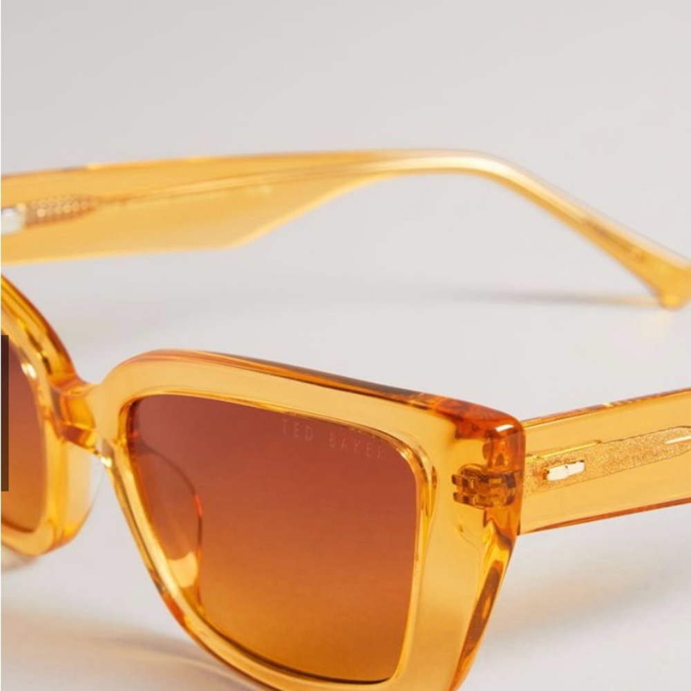 Ted Baker Yellow Sunglasses Square Frame Gradient Lenses - Picture 5 of 11